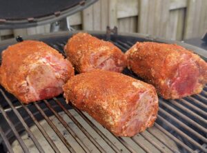 pork hammers/ varkensschenkel roken op de BBQ