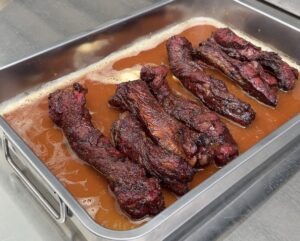 beef rib fingers in bierbad