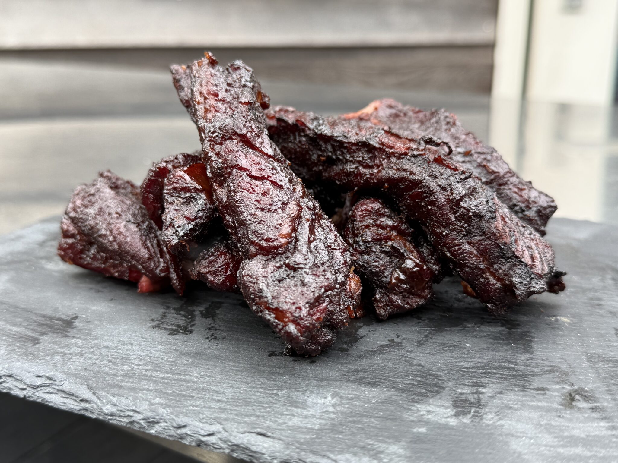 In bier gestoofde beef rib fingers