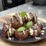 Caprese gehaktballetjes klaar